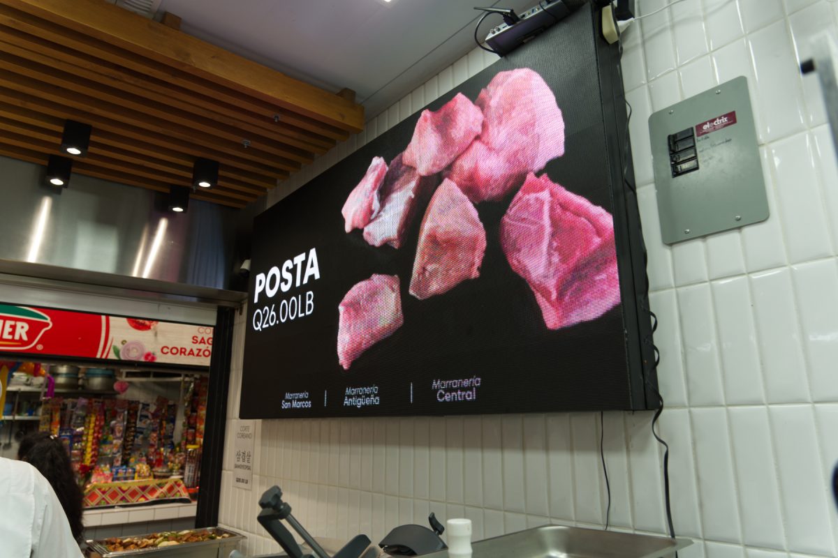 Pantalla led Carniceria 2